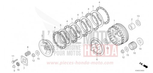 EMBRAYAGE CBF125NAR de 2024